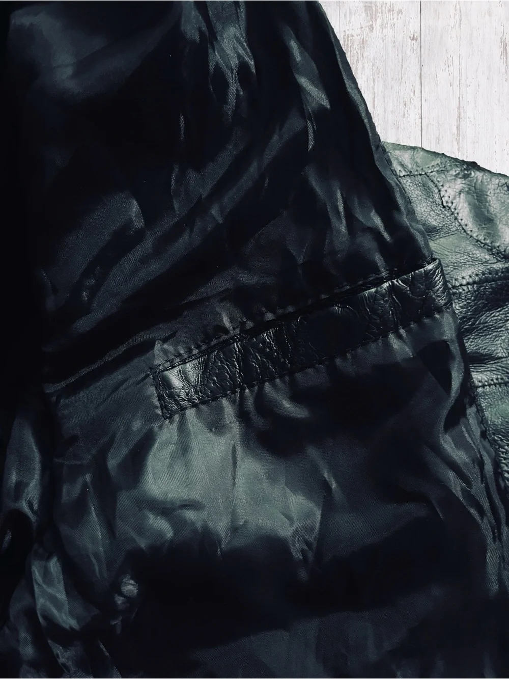 EUC Vintage Men’s Flight Path Leather Jacket Large Black Bomber/Biker